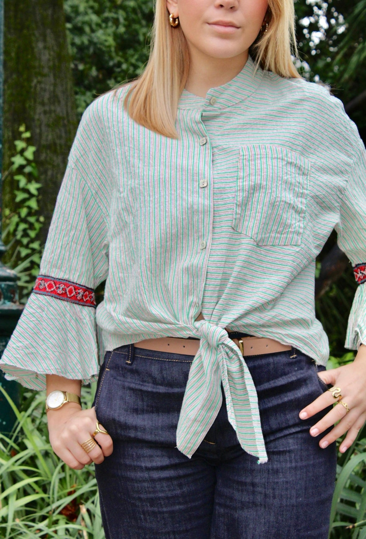 Camisa mangas largas