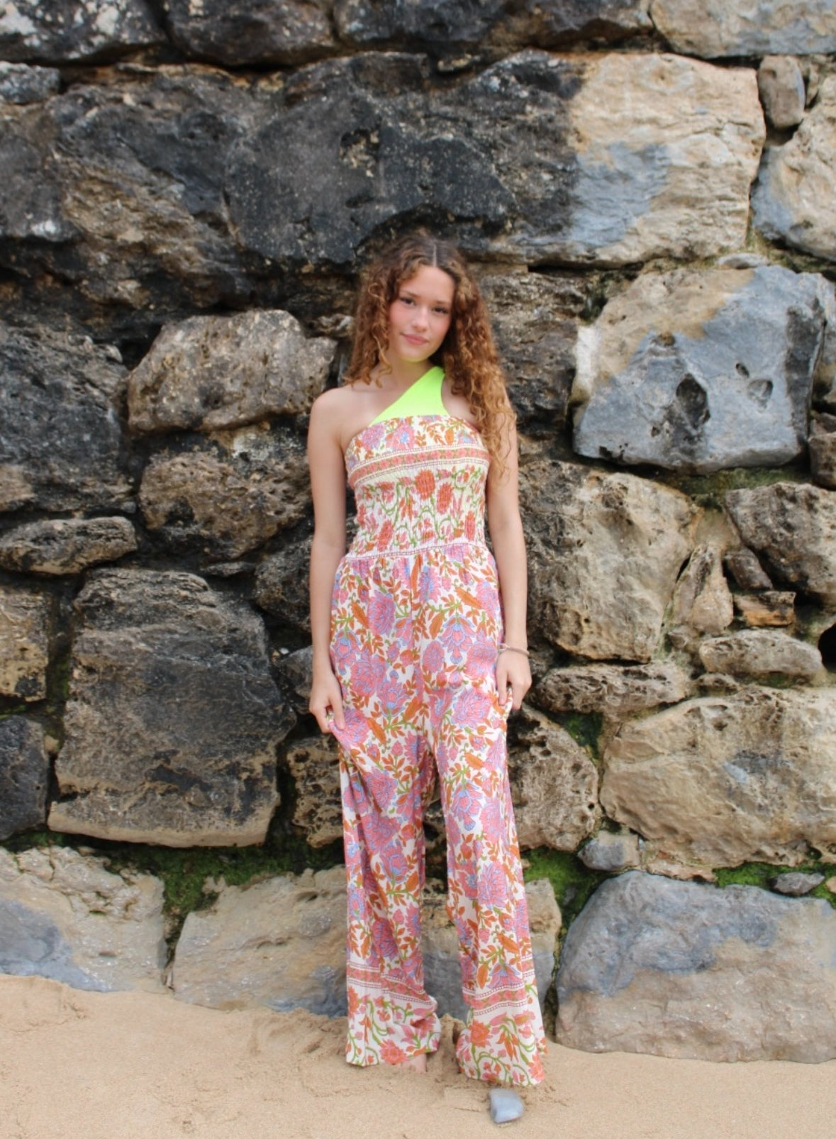 Macacão padrão colorido