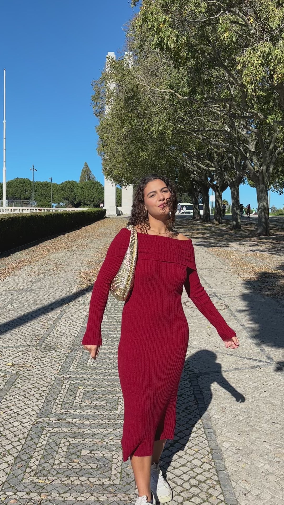 Vestido vermelho malha